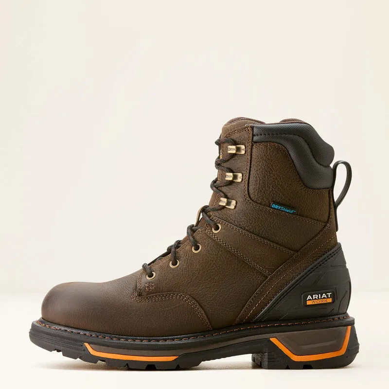 ARIAT Men's Big Rig 8'' Zipper Waterproof Soft Toe Work Boot 10053572