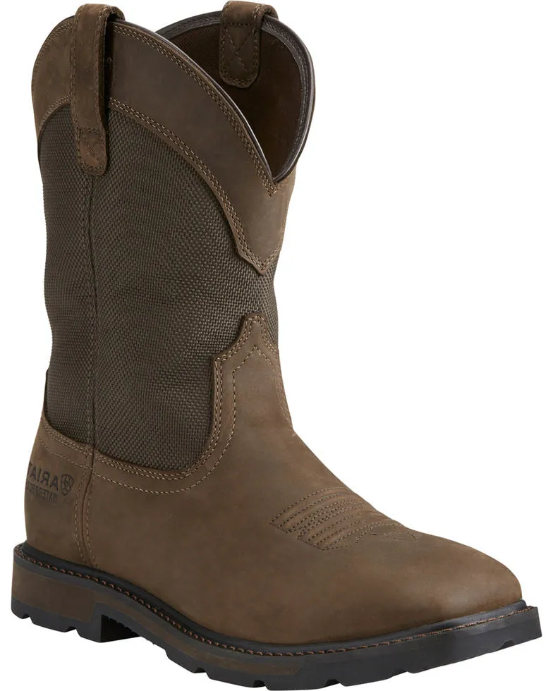 ARIAT Men's Groundbreaker Steel Toe Waterproof Work Boot 10015196