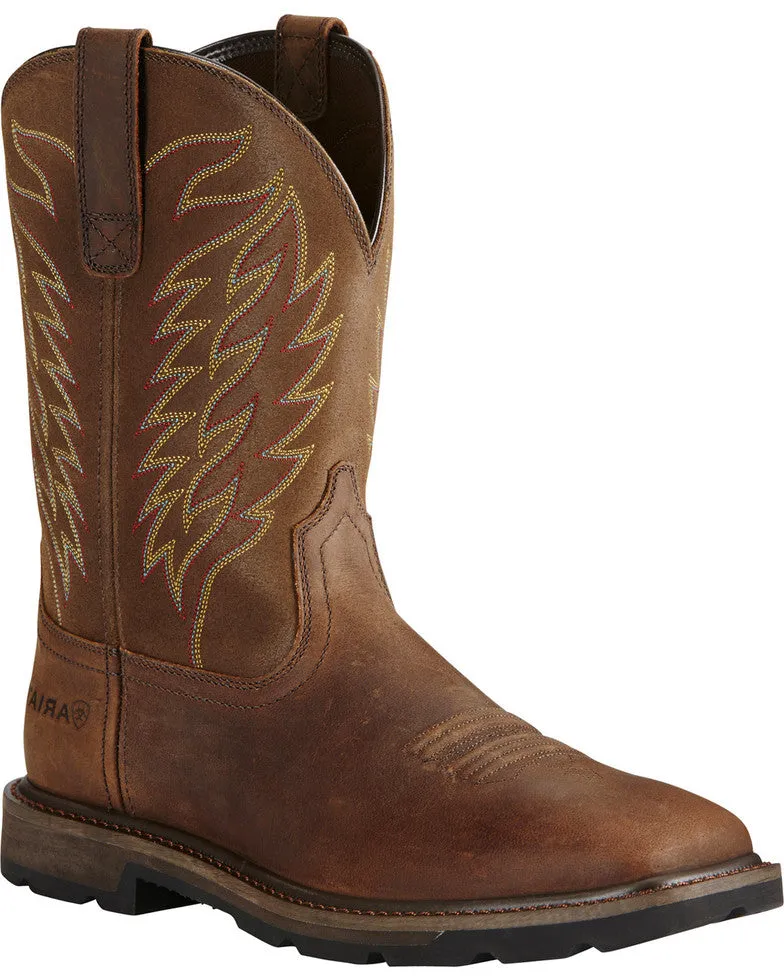 ARIAT Men's Groundbreaker Work Boot 10 Inch  Work Boot 10020059