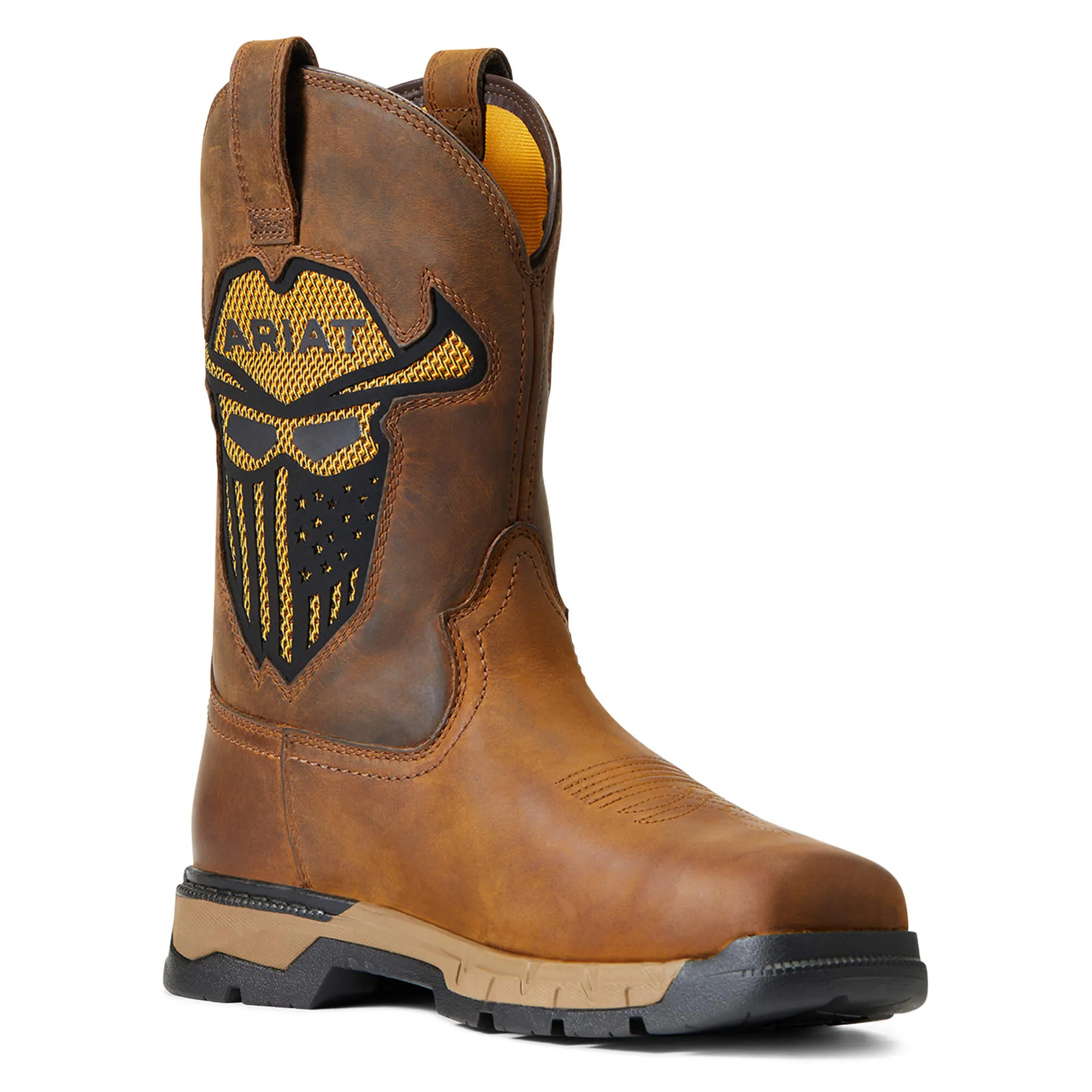 ARIAT Men's Rebar Flex West Venttek Square Toe Work Boot 10040436