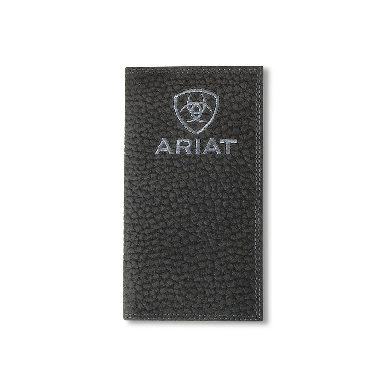 ARIAT Men's Rodeo Bullhide Black Embroidered Wallet A3556201