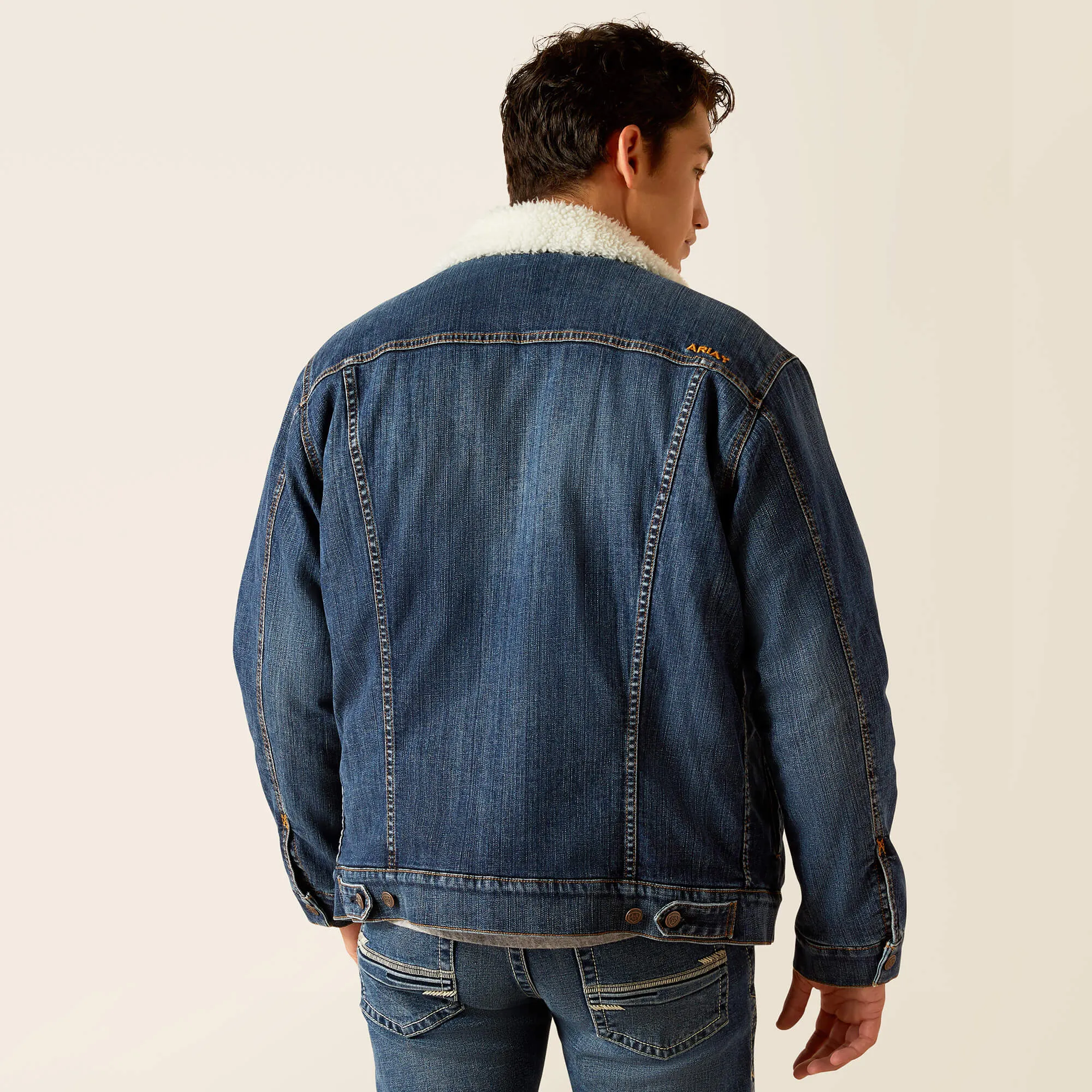 ARIAT Men's Sherpa Lined Trucker Jacket 10047438