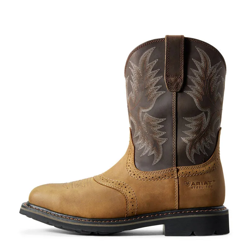 ARIAT Men's Sierra Wide Square Toe Steel Toe Work Boot 10010134