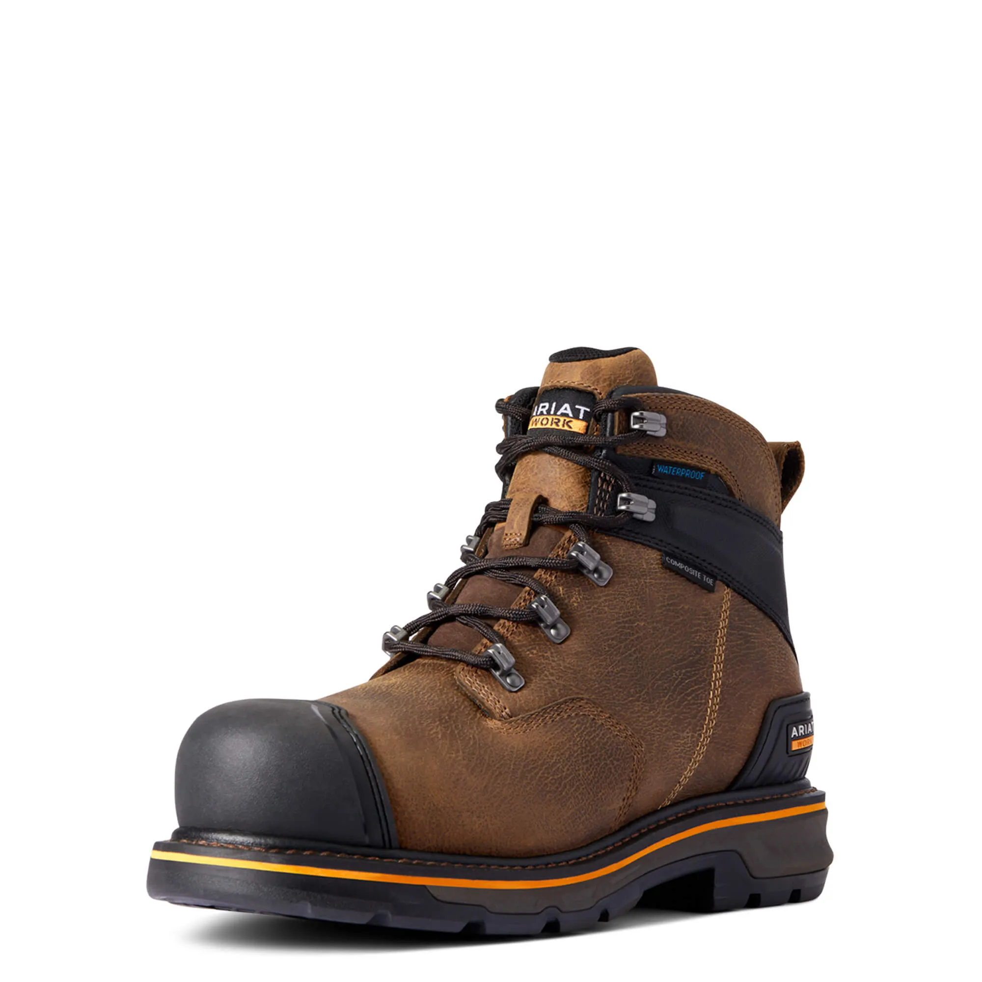 ARIAT Men's Stump Jumper 6 Inch Waterproof Composite Toe Work Boot 10038299