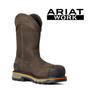 ARIAT Men's Stump Jumper Pull On Composite Toe Waterproof Work Boot 10038282