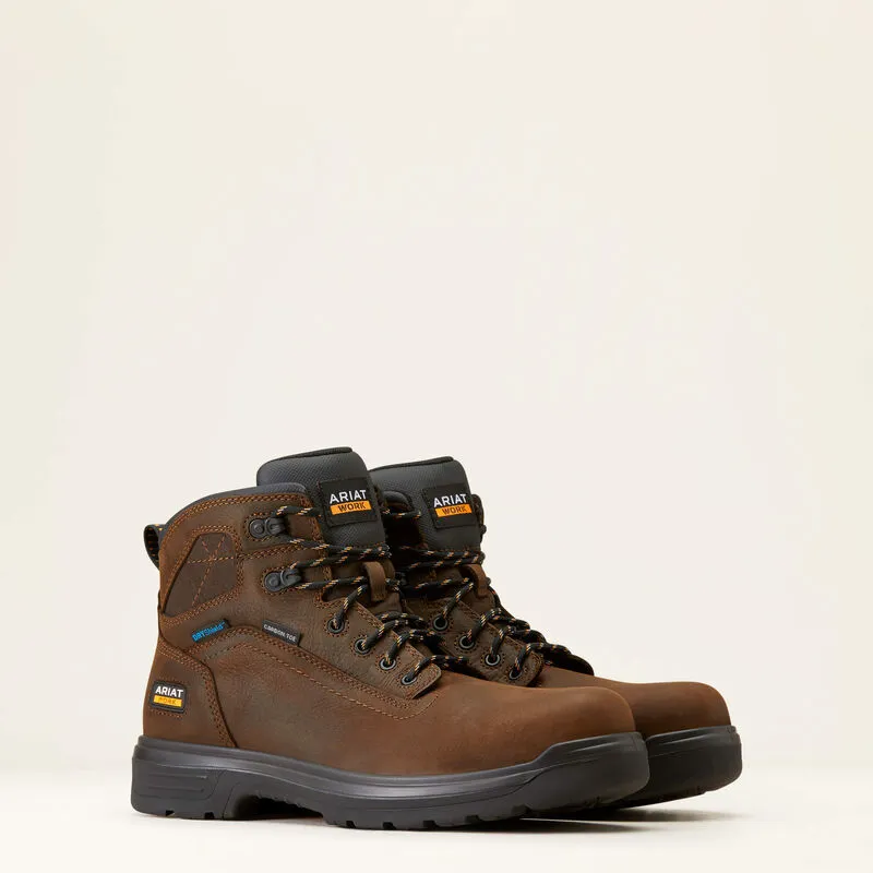 ARIAT Men's Turbo 6 Inch Waterproof Carbon Toe Work Boot 10046861