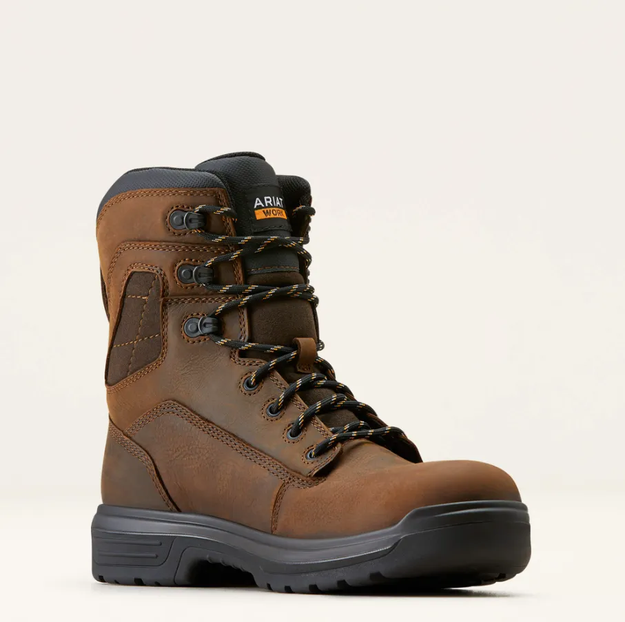 ARIAT Men's Turbo 8" H2O Soft Toe Waterproof Work Boot 10050843