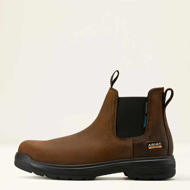 ARIAT Men's Turbo Chelsea CSA Waterproof Puncture Resistant Carbon Toe Work Boot 10060897