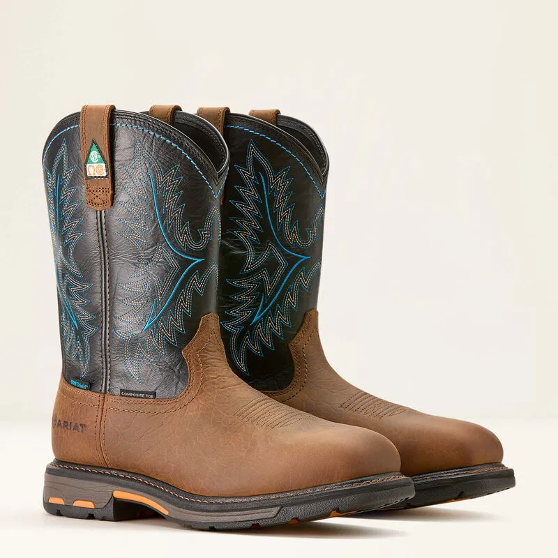 ARIAT Men's WorkHog CSA Waterproof Composite & Wide Square Toe Work Boot 10042554