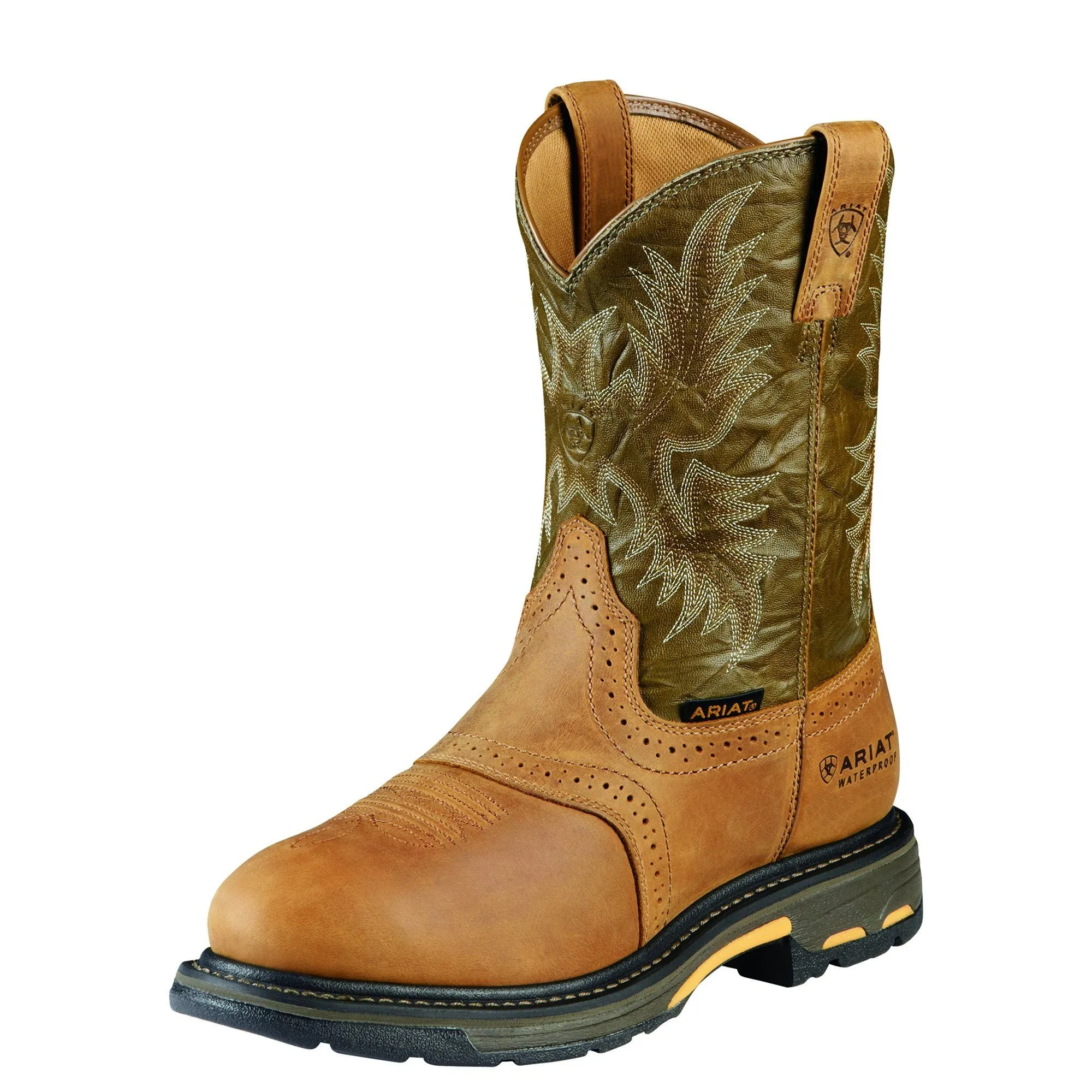 ARIAT Men's WorkHog Round Toe Waterproof Work Boot 10008633