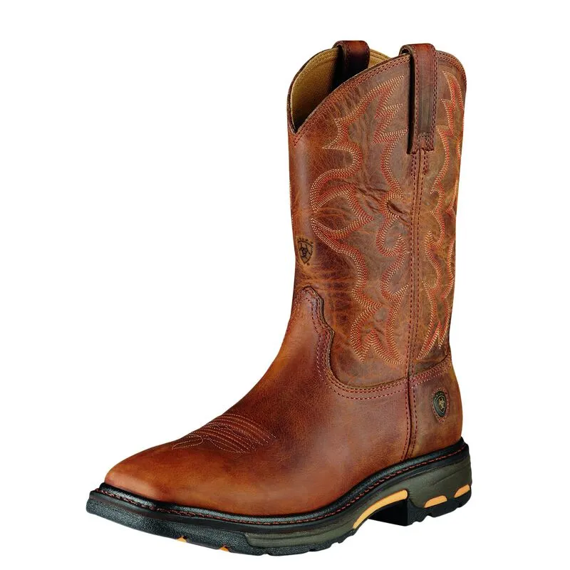 ARIAT Men's Workhog Wide Square Toe Steel Toe Work Boot 10007044