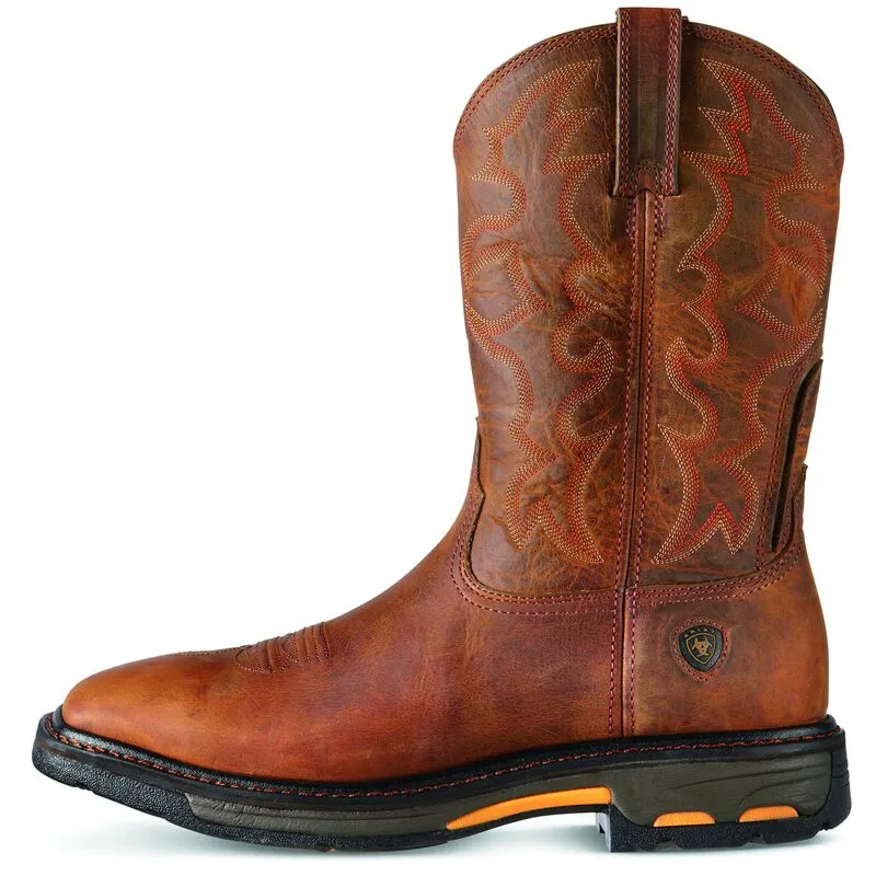 ARIAT Men's Workhog Wide Square Toe Steel Toe Work Boot 10007044
