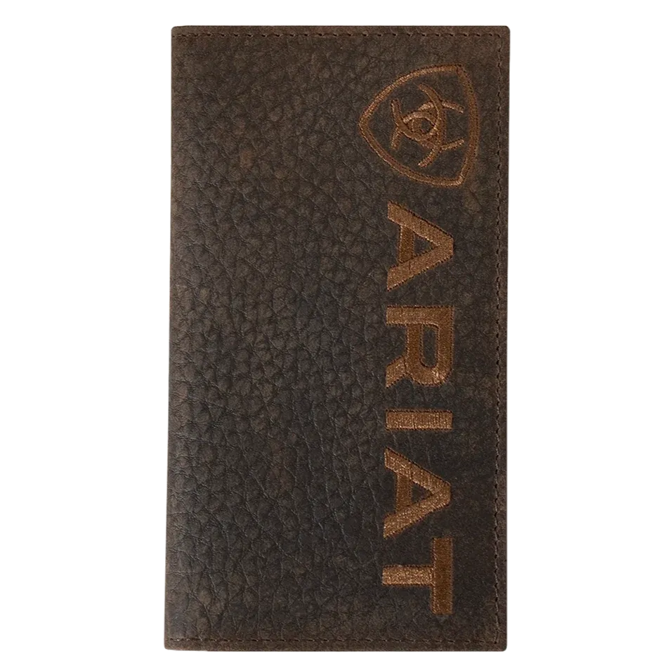 ARIAT Rodeo Bullhide Brown Embroidered Wallet A3554302