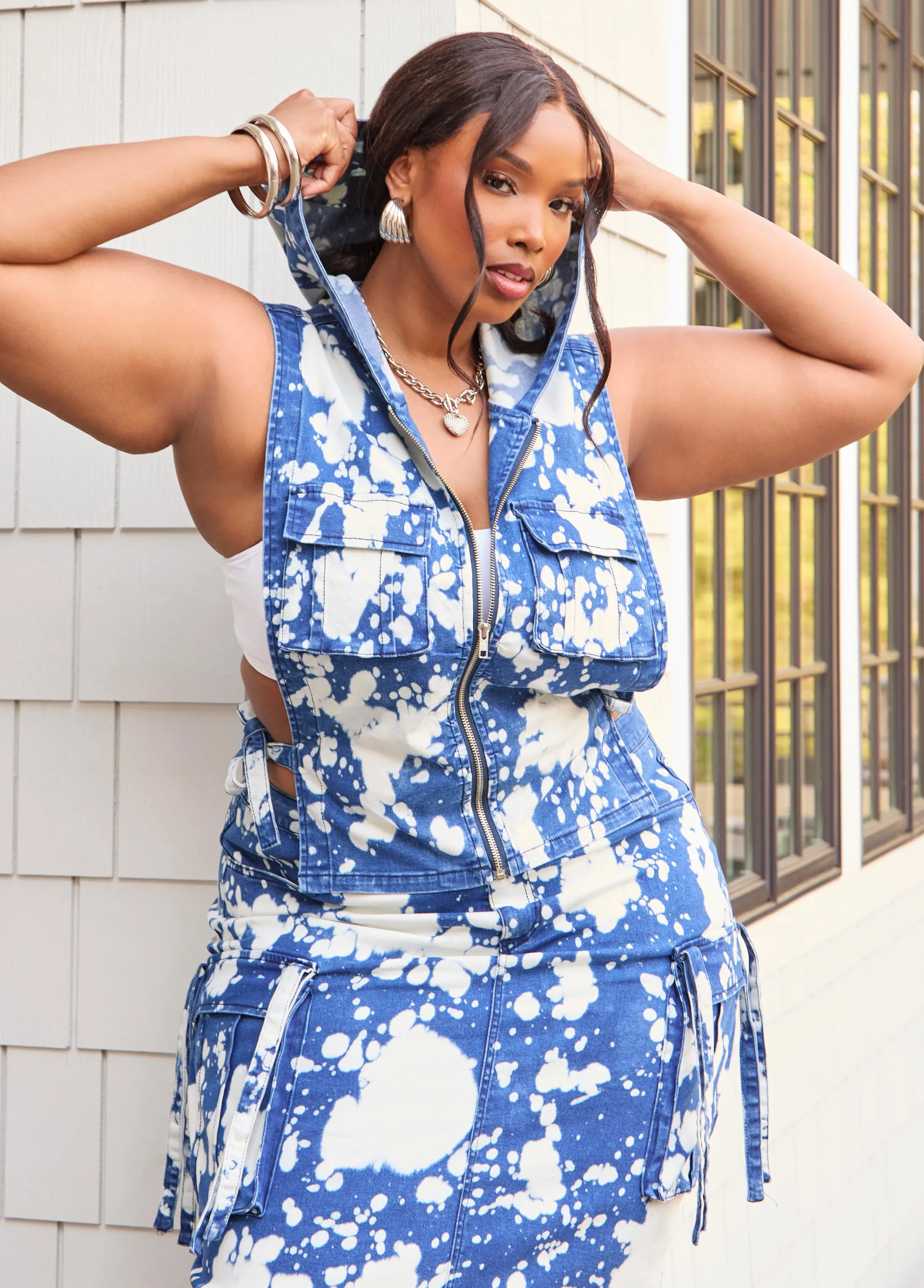 Bleach Denim Vest
