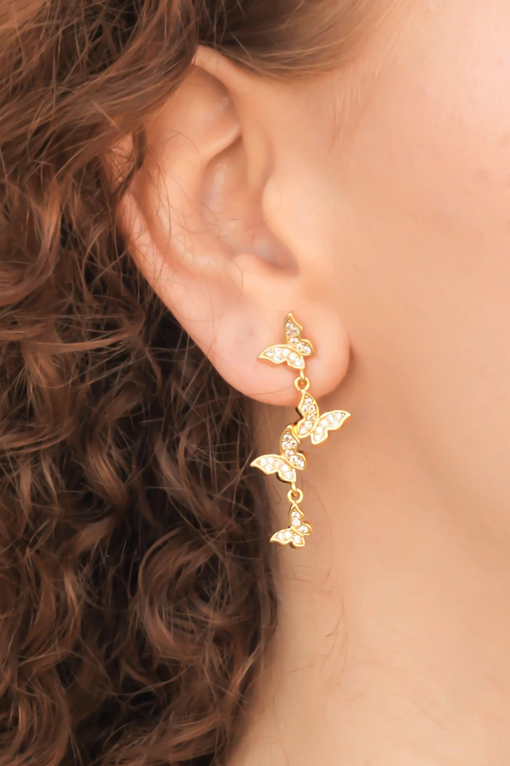 Butterfly Drop Earring