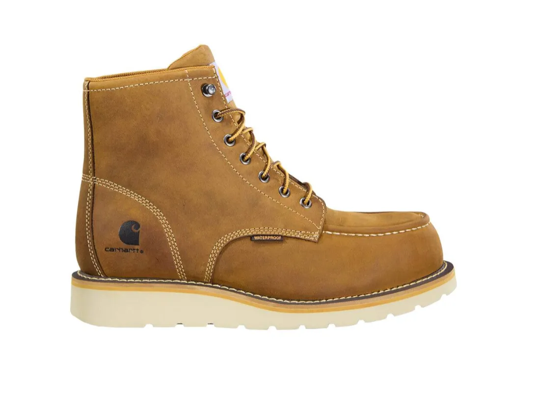 CARHARTT Men's 6" Wedge Waterproof Moc Nano Toe Work Boot FW6425