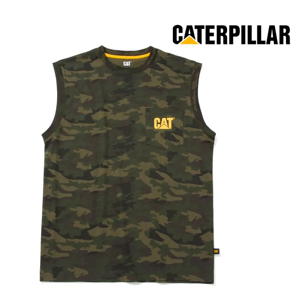 CATERPILLAR Men's Men's Trademark Sleeveless Pocket Tee W07074
