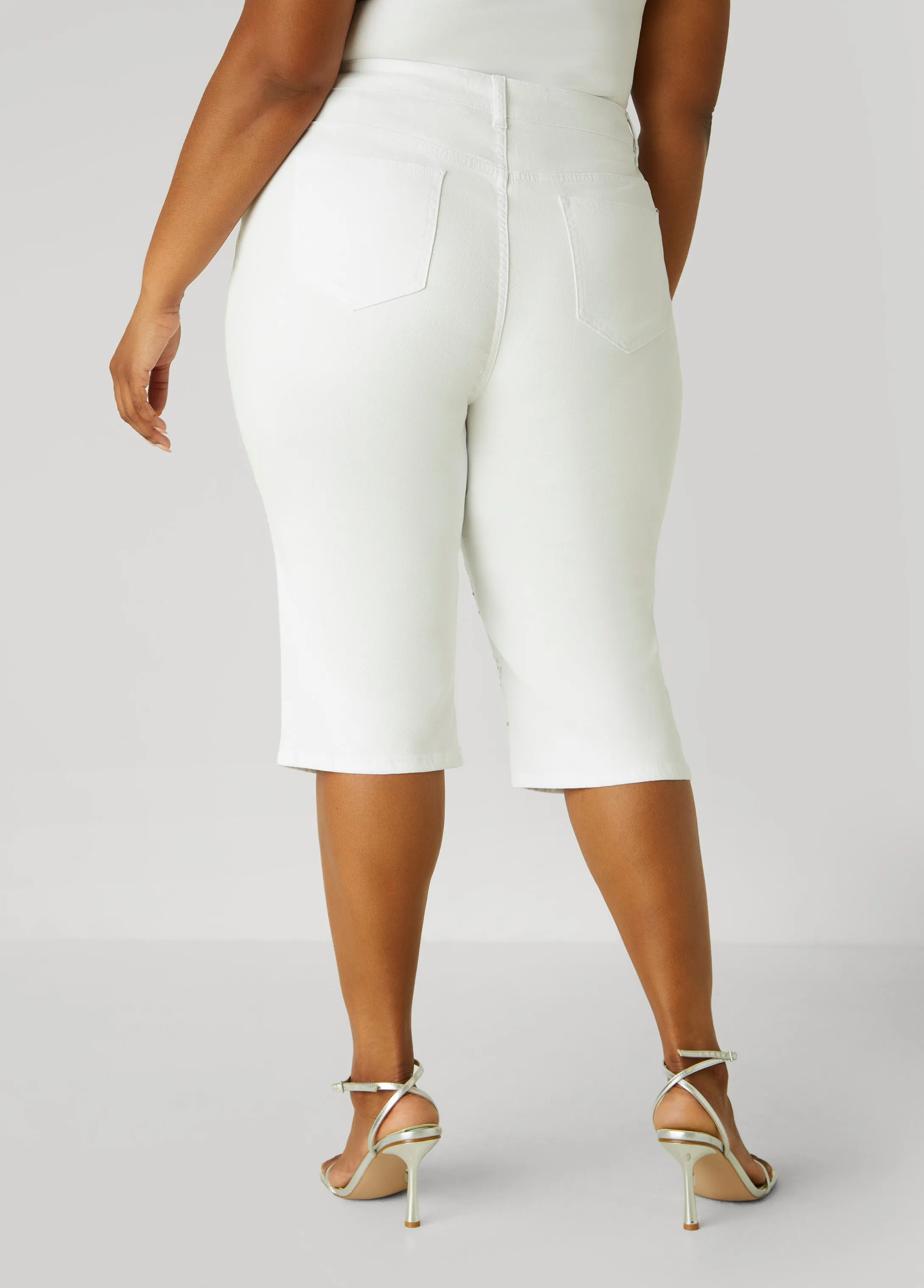 Crystal Denim Capris