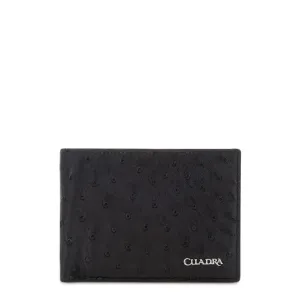CUADRA Men's Black Genuine Leather  Wallet DU469