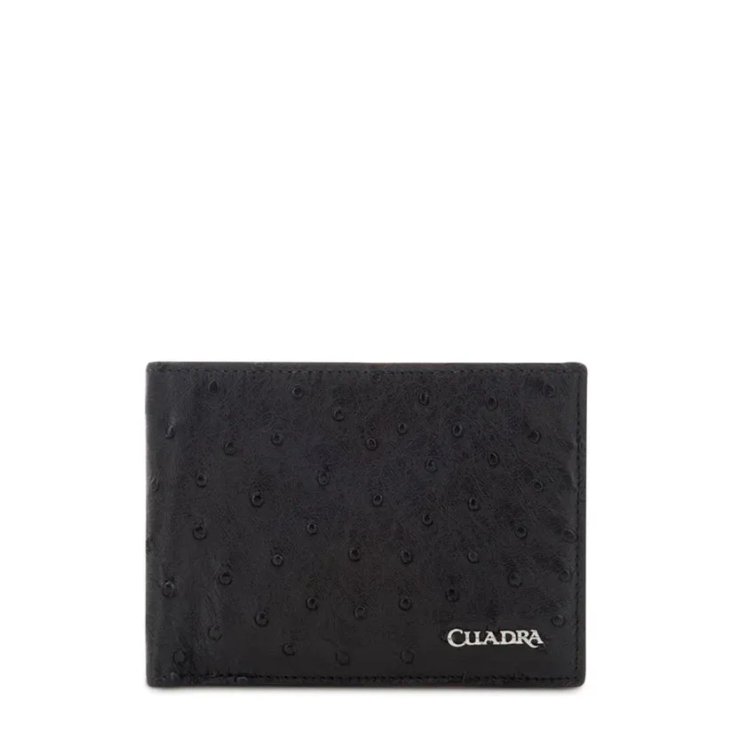CUADRA Men's Black Genuine Leather  Wallet DU469