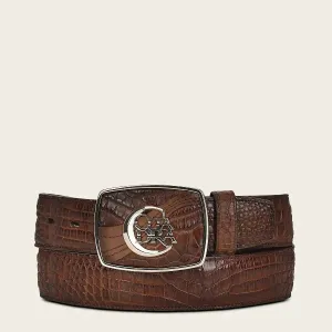 CUADRA Men's Engraved Exotic leather western belt with Cuadra monogram BC311