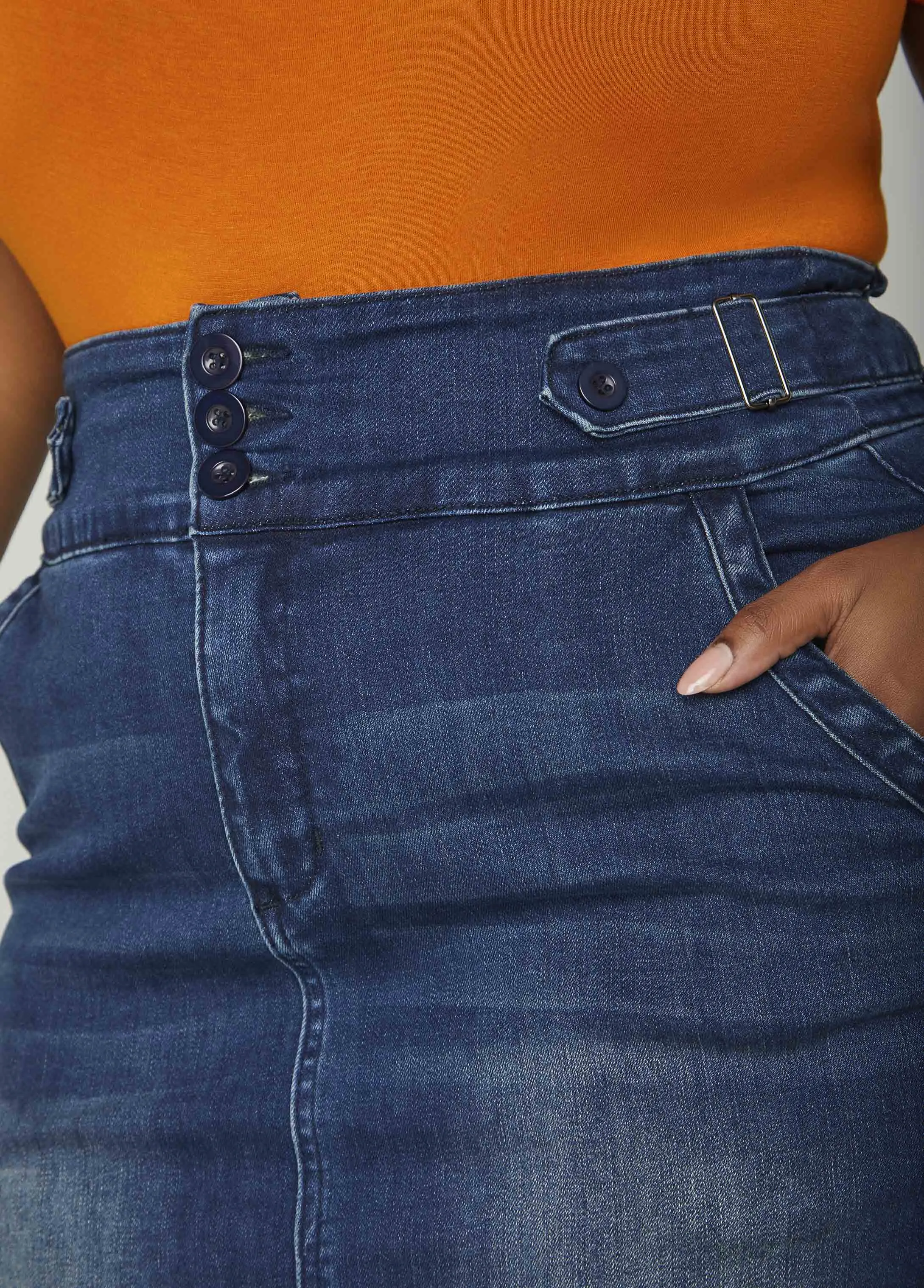 Denim Pencil Skirt