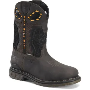 DOUBLE-H Men's 11 In Crucible Square Toe Waterproof Composite Toe Work Boot PH5020