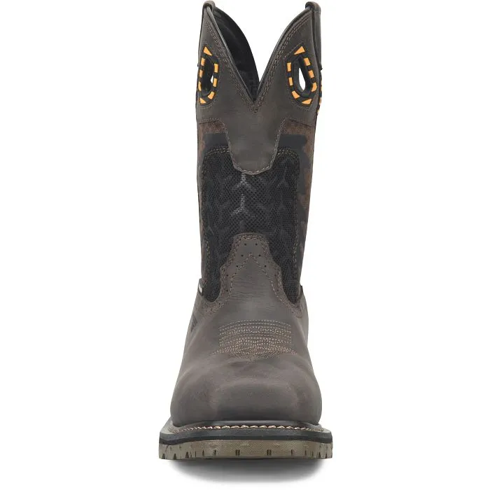 DOUBLE-H Men's 11 In Crucible Square Toe Waterproof Composite Toe Work Boot PH5020