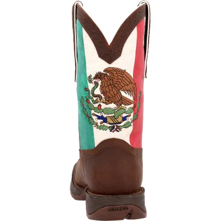DURANGO Men's Rebel Steel Toe Mexico Flag Western Work Boot DDB0431