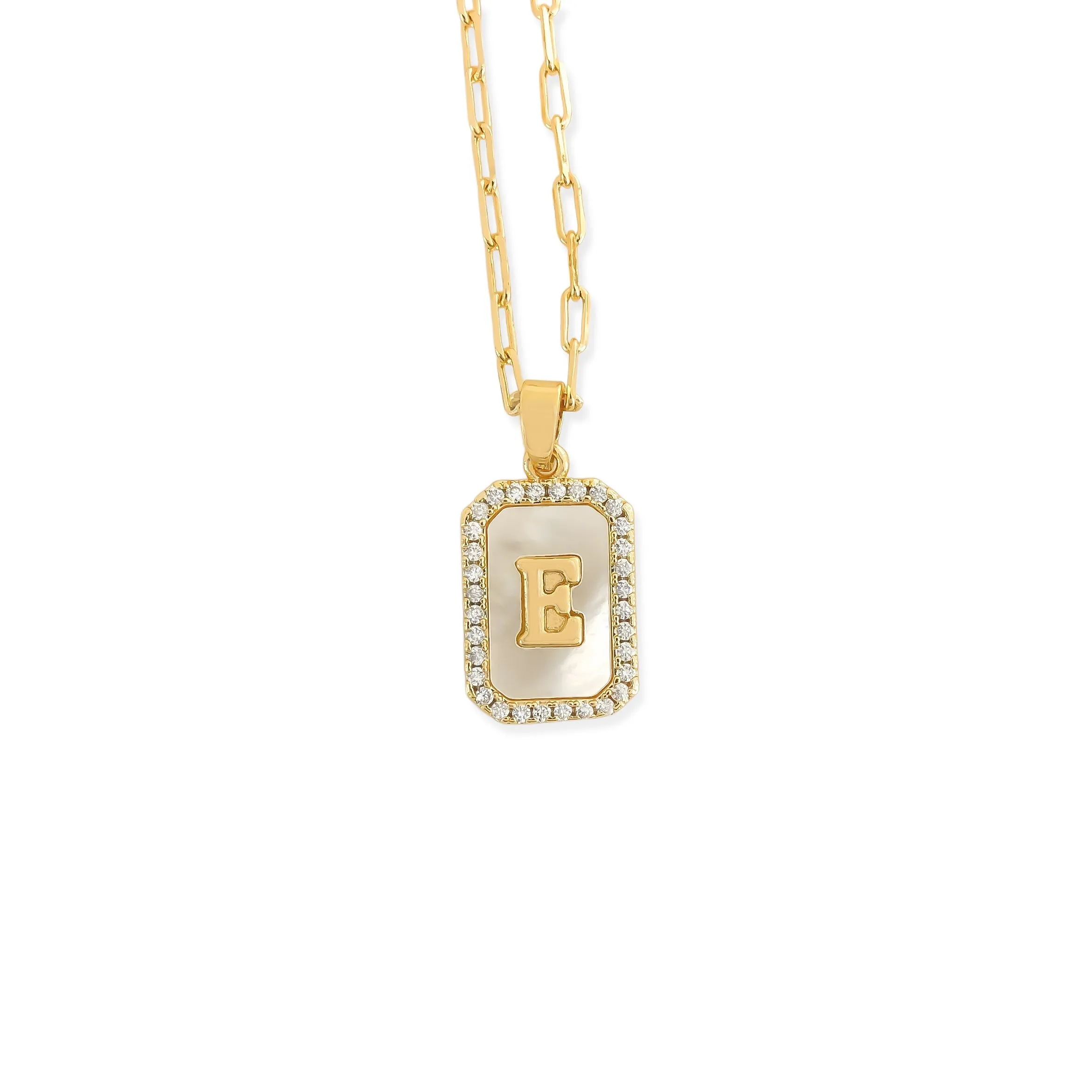E Letter Necklace