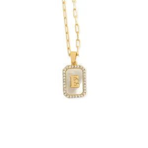 E Letter Necklace