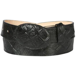 EL GENERAL Men's Imitation Monster Fish Piraracu Cowboy Belt 44667