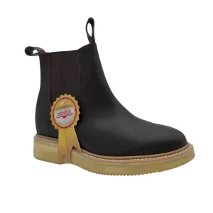 ESTABLO Men's Chelsea Round Soft Toe Work Boot 321