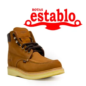 ESTABLO Men's Moc soft Toe Work Boot 91204
