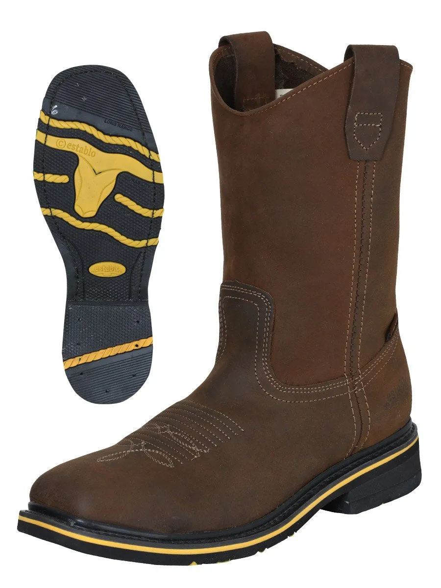 ESTABLO Men's Rodeo Steel Toe Work Boot 41544