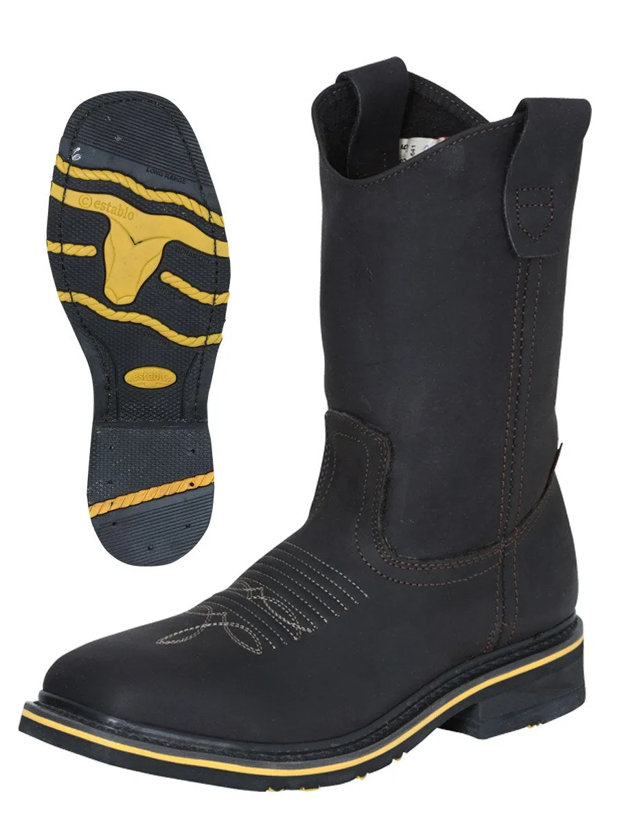 ESTABLO Men's Rodeo Steel Toe Work Boot 41545