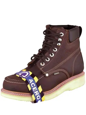 ESTABLO Men's Work Shoes Steel Toe 91310
