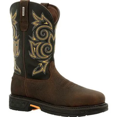 GEORGIA BOOT Men's 11 Inch Carbo-Tec LT Steel Toe Waterproof Pull-On Zipper GB00437