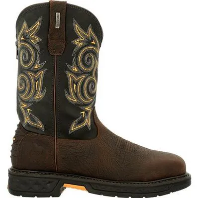 GEORGIA BOOT Men's 11 Inch Carbo-Tec LT Steel Toe Waterproof Pull-On Zipper GB00437