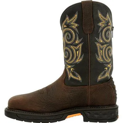 GEORGIA BOOT Men's 11 Inch Carbo-Tec LT Steel Toe Waterproof Pull-On Zipper GB00437