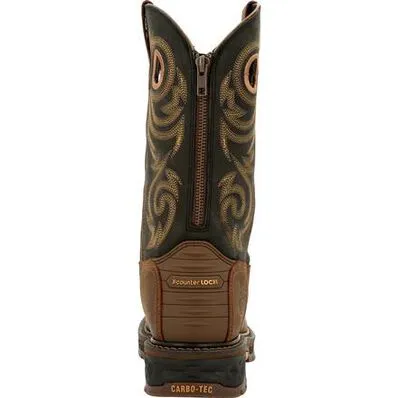 GEORGIA BOOT Men's 11 Inches Inch Carbo-Tec LT Waterproof Pull-On Zipper GB00438
