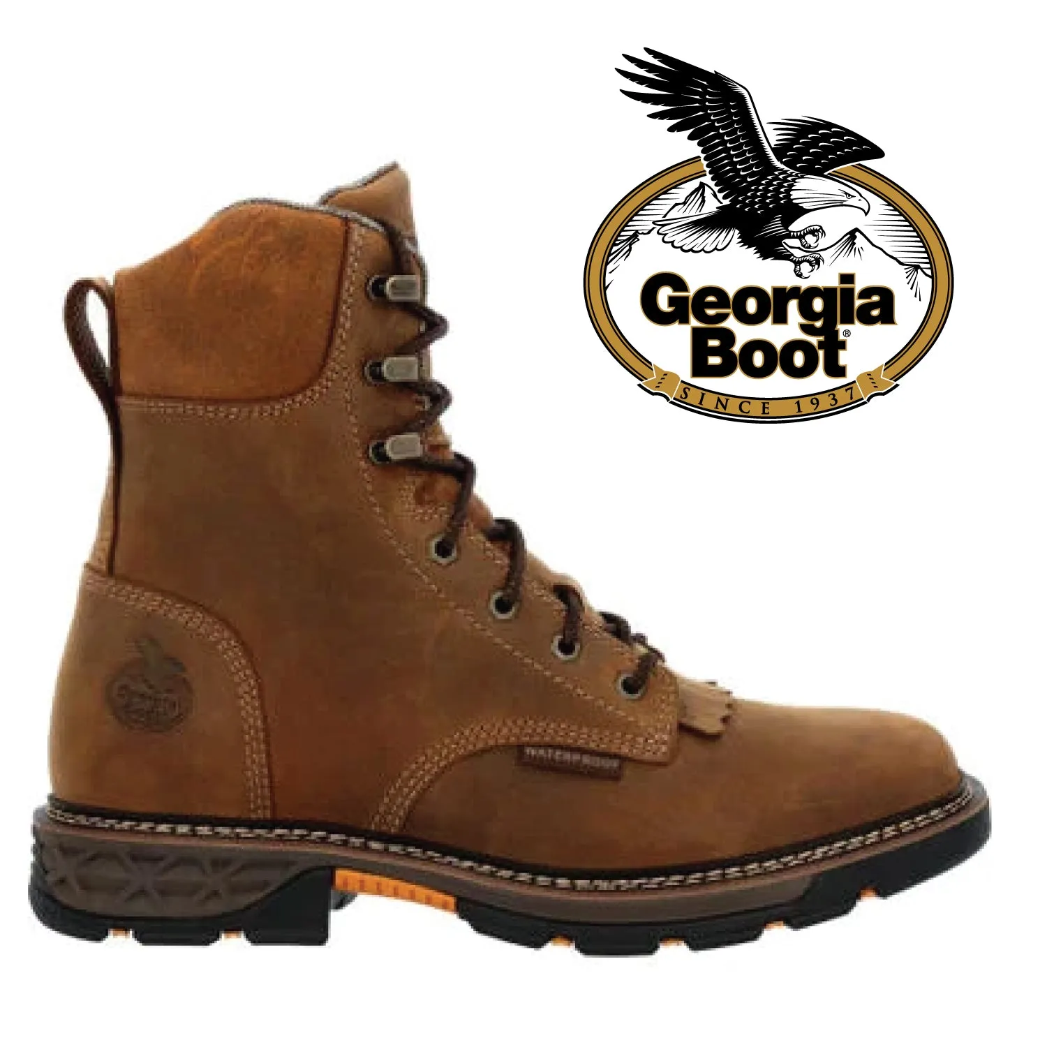 GEORGIA BOOT Men's CARBO-TEC FLX Alloy Toe Waterproof Lacer Work Boot GB00650