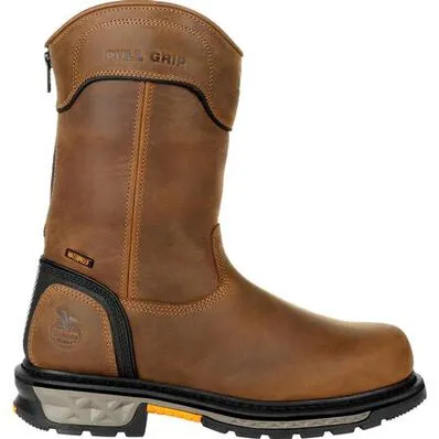 GEORGIA BOOT Men's Carbo-Tec LTX 11 Inch Waterproof Pull On Zipper Work Boot GB00393