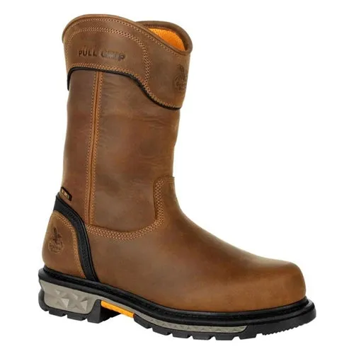 GEORGIA BOOT Men's Carbo-Tec LTX 11 Inch Waterproof Pull On Zipper Work Boot GB00393