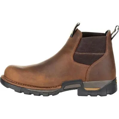 GEORGIA BOOT Men's Eagle One Steel Toe 4 Inch Waterproof Chelsea Work Boot GB00337