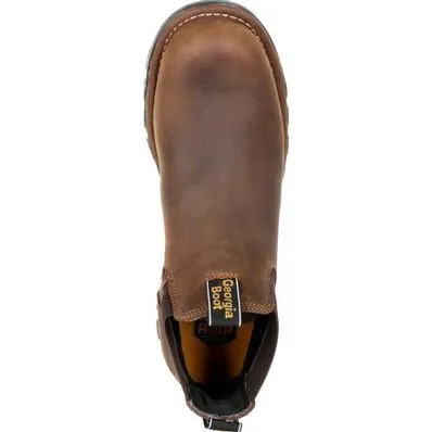 GEORGIA BOOT Men's Eagle One Steel Toe 4 Inch Waterproof Chelsea Work Boot GB00337