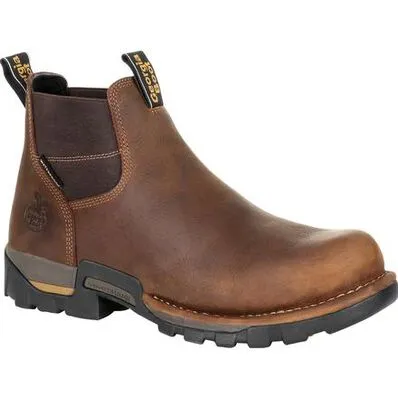 GEORGIA BOOT Men's Eagle One Steel Toe 4 Inch Waterproof Chelsea Work Boot GB00337