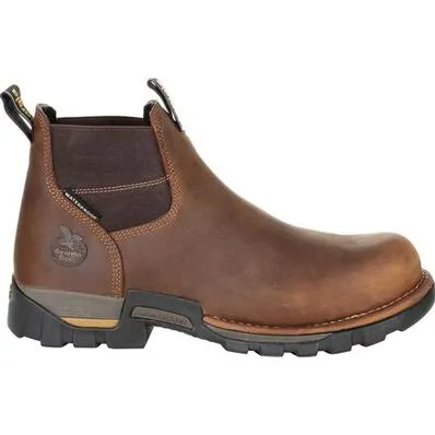 GEORGIA BOOT Men's Eagle One Steel Toe 4 Inch Waterproof Chelsea Work Boot GB00337