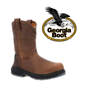 GEORGIA BOOT Men's Flexpoint Ultra 8 Inch Composite Toe Waterproof Wellington Pull-on Work Boot GB00555