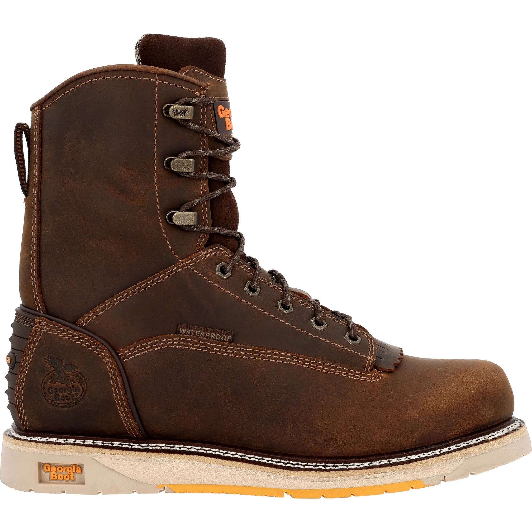 GEORGIA BOOT Men's Georgia Boot AMP LT Wedge 8 Inch Waterproof Work Boot GB00593